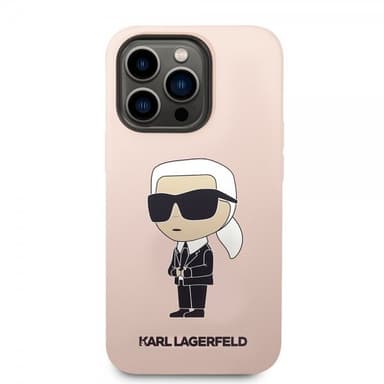 Karl Lagerfeld iPhone 15 Pro Skal Ikonik NFT Rosa