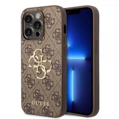 Guess iPhone 15 Pro Skal 4G Logo Brun