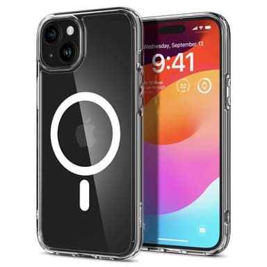Spigen iPhone 15 Skal Ultra Hybrid MagFit Vit