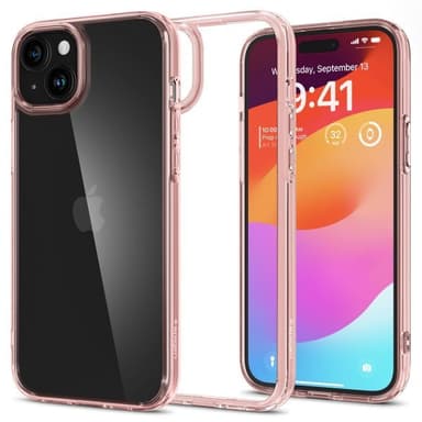 Spigen iPhone 15 Skal Ultra Hybrid Rose Crystal
