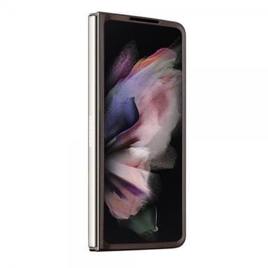 Guess Samsung Galaxy Z Fold 5 Skal 4G Metal Triangle Strass Brun