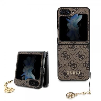 Guess Samsung Galaxy Z Flip 5 Skal 4G Charm Brun