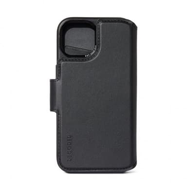 Decoded iPhone 15 Fodral Leather Detachable Wallet Svart
