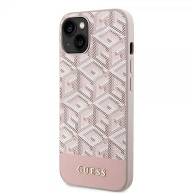 Guess iPhone 15 Skal G Cube MagSafe Rosa