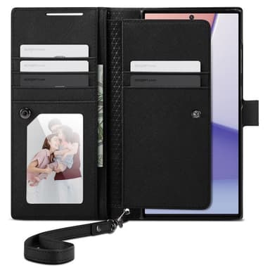 Spigen Samsung Galaxy S23 Ultra Fodral Wallet S Plus Svart