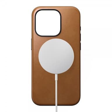 NOMAD iPhone 15 Pro Skal Modern Leather Case English Tan