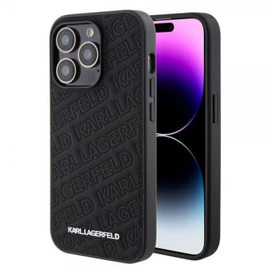 Karl Lagerfeld iPhone 15 Pro Max Skal Quilted K Pattern Svart