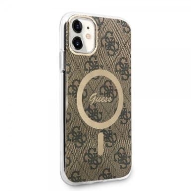 Guess iPhone 11 Skal 4G Pattern MagSafe Brun