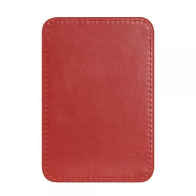DUX DUCIS MagSafe Korthållare Magnetic Leather Wallet Röd