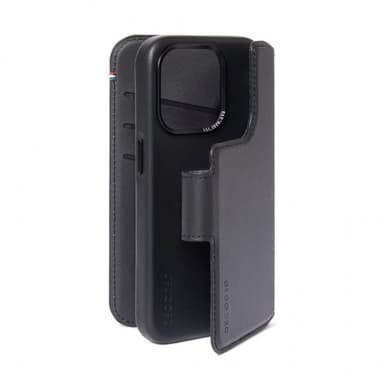 Decoded iPhone 15 Fodral Leather Detachable Wallet Svart