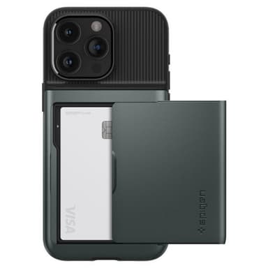 Spigen iPhone 15 Pro Max Skal Slim Armor CS Abyss Green