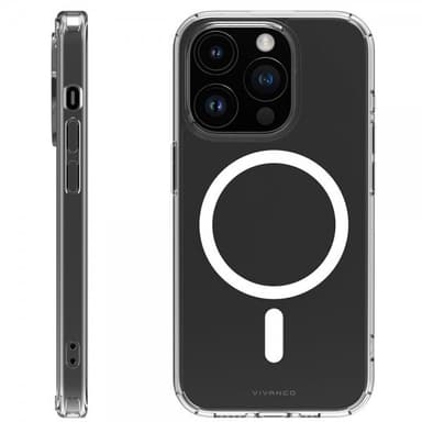 Vivanco iPhone 15 Pro Skal Mag Steady Transparent