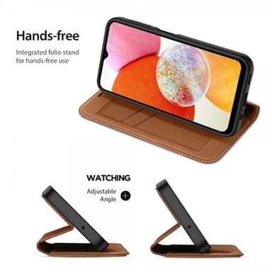 DUX DUCIS Samsung Galaxy A14 Fodral Skin X2 Series Brun