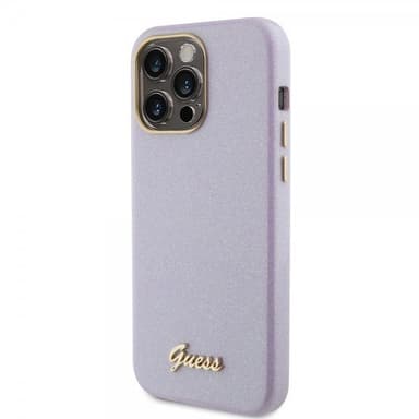 Guess iPhone 15 Pro Max Skal Full Glitter Wrapped Lilac