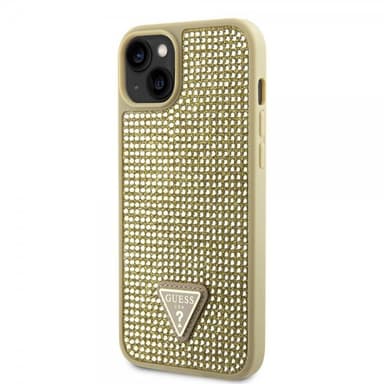 Guess iPhone 15 Skal Rhinestone Guld