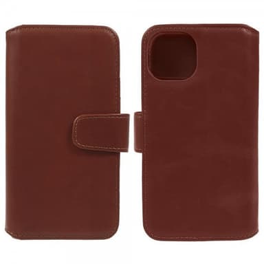 Nordic Covers iPhone 15 Plus Fodral Essential Leather Maple Brown