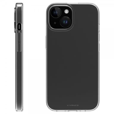 Vivanco iPhone 15 Skal Slim TPU Transparent