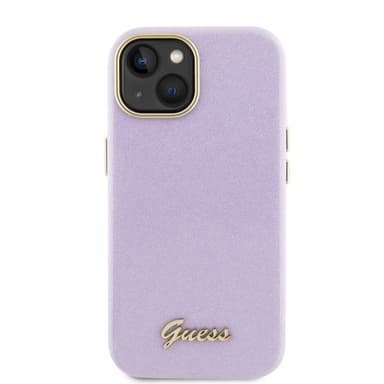 Guess iPhone 15 Skal Full Glitter Wrapped Lilac