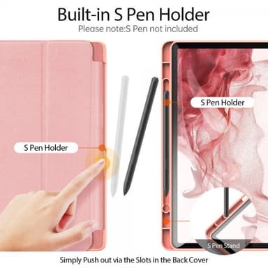 DUX DUCIS Samsung Galaxy Tab S9 SM-X710 SM-X716 Fodral DOMO Series Rosa