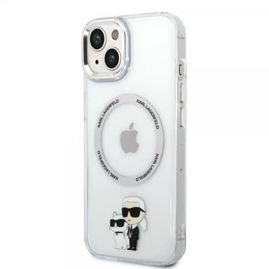 Karl Lagerfeld iPhone 15 Skal NFT Karl & Choupette Transparent