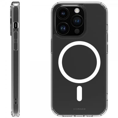 Vivanco iPhone 15 Pro Max Skal Mag Steady Transparent