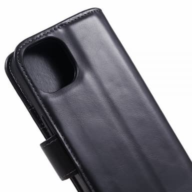 Nordic Covers iPhone 15 Plus Fodral Essential Leather Raven Black