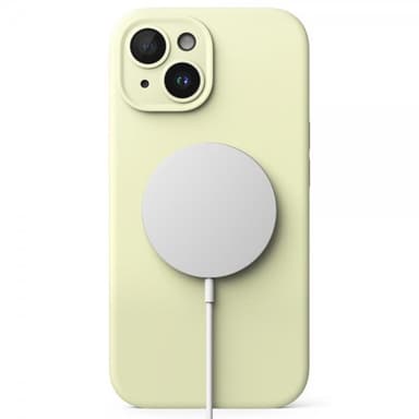 Ringke iPhone 15 Plus Skal Silicone Magnetic Sunny Lime