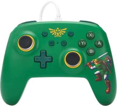 PowerA Nintendo Switch med USB-ansluten spelkontroll Zelda Edition