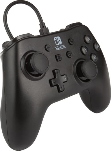 PowerA Nintendo Switch med USB-ansluten spelkontroll (svart)