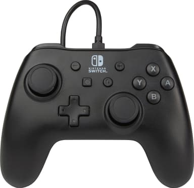 PowerA Nintendo Switch med USB-ansluten spelkontroll (svart)