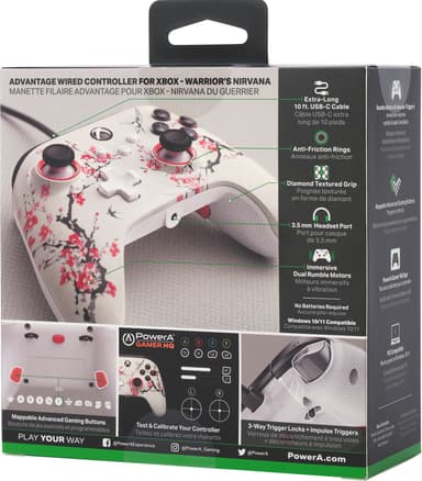 PowerA Xbox Advantage USB-C trådbunden gamepad Warriors Nirvana Edition