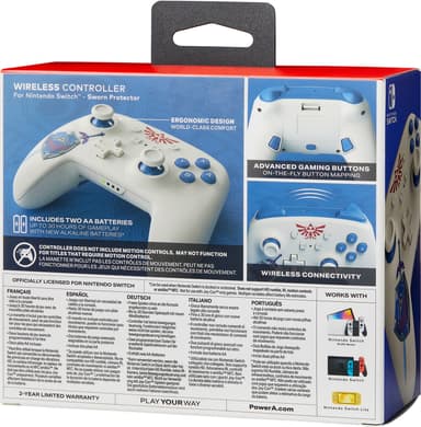 PowerA Nintendo Switch trådlös spelkontroll Zelda Edition