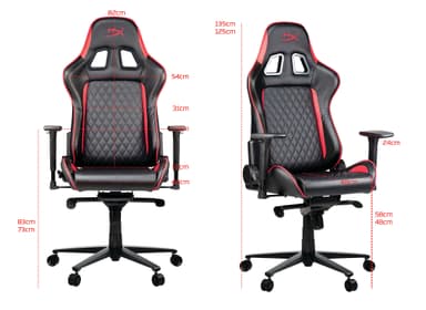 HyperX Blast gamingstol (svart/röd)