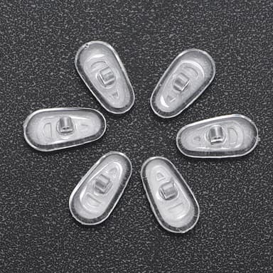 30 par G14 silikon anti-slip näskuddar för glasögon Transparent