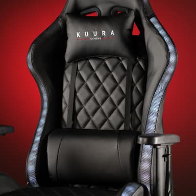 Kuura Gaming gamingstol RGB, svart