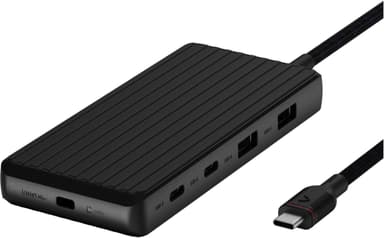Unisynk 9-portars 4K 100W USB-C-hubb (svart)