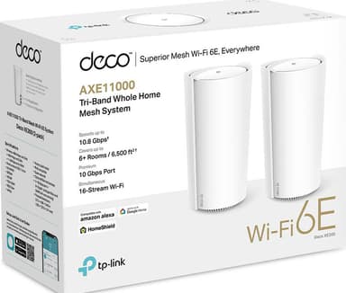 TP-Link Deco XE200 AXE11000 mesh-WiFi-system (2-pack)