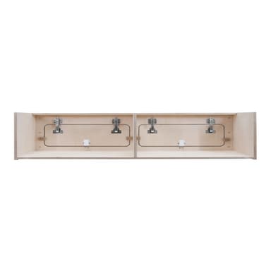 Överskåp för Inredning i Skåpbil med Svart List – 120cm x 25cm x 25cm