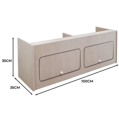Överskåp för Inredning i Skåpbil – 100cm x 35cm x 35cm