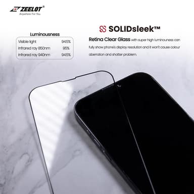 SolidSleek Retina Clear iPhone 13 Mini / easy installation