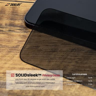 SolidSleek Privacy iPhone 13 / 13 Pro / easy installation