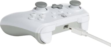 PowerA Nintendo Switch trådbunden USB-spelkontroll (vit)