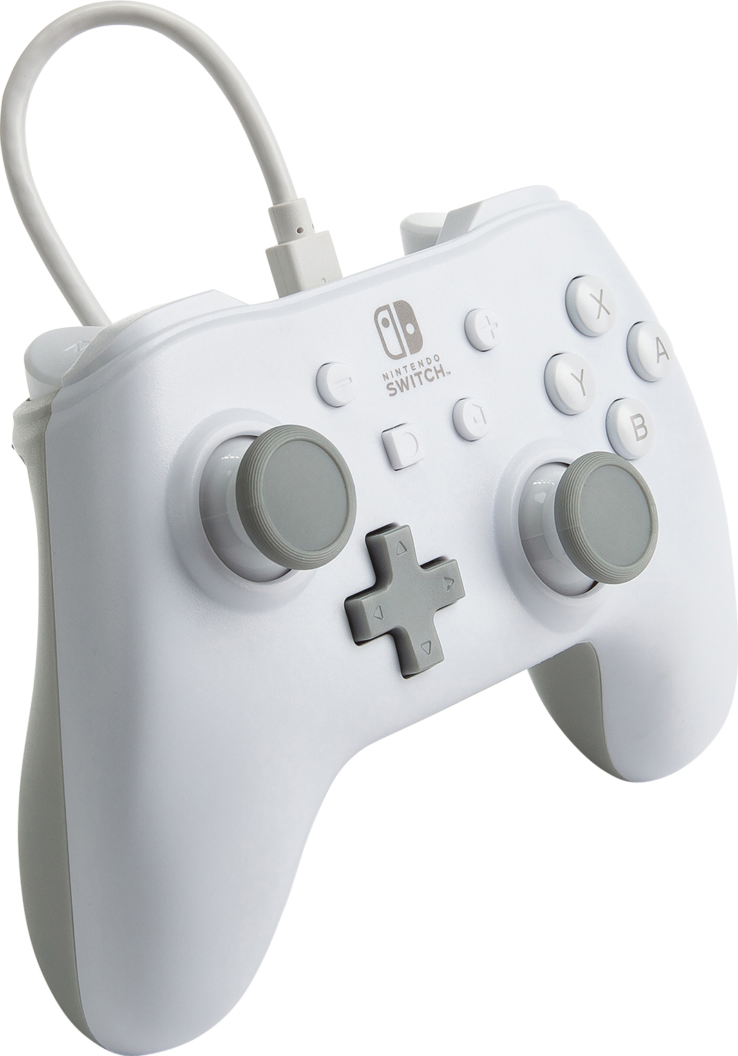 PowerA Nintendo Switch trådbunden USB-spelkontroll (vit)