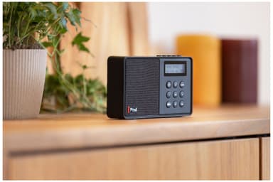Pinell Micro portabel fickradio (svart)