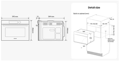 Samsung Serie 5 mikrovågsugn NQ5B5713GBK/U1 (svart)