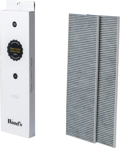 Woods kolfilter för luftrenare WCA901P (2-pack)