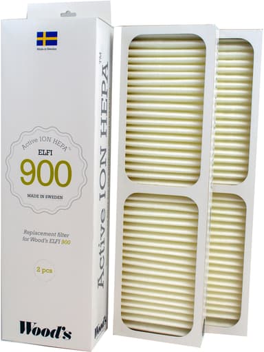 Woods Active ION HEPA luftreningsfilter WHE901 (2-pack)