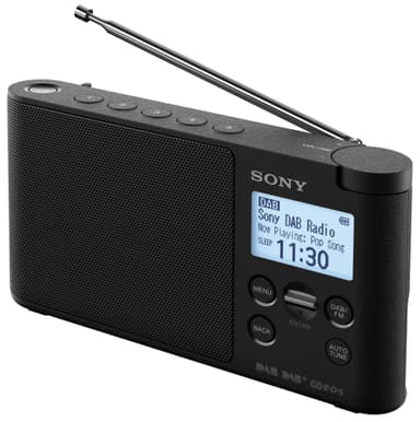 Sony bärbar DAB+/FM-radio XDR-S41D (svart)