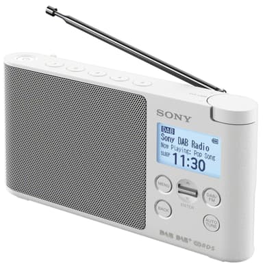 Sony bärbar DAB+/FM-radio XDR-S41D (vit)