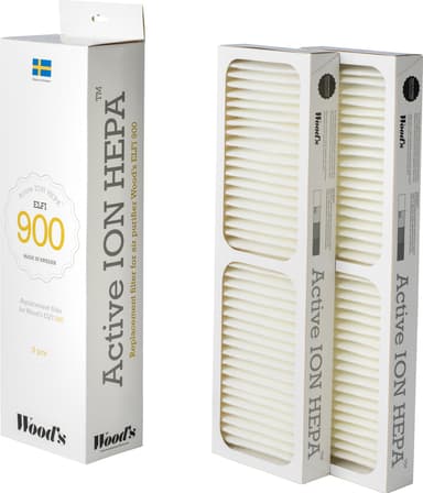 Woods Active ION HEPA luftreningsfilter WHE901 (2-pack)